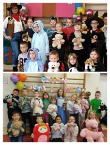 Grupowe zdjęcie uczniów kl. 1c i 2b