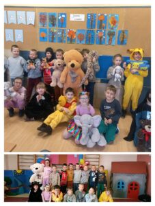 Zdjęcie grupowe uczniów klas 1a i 1b