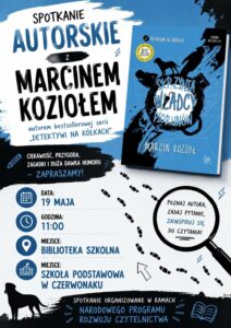 Plakat dotyczący spotkania autorskiego